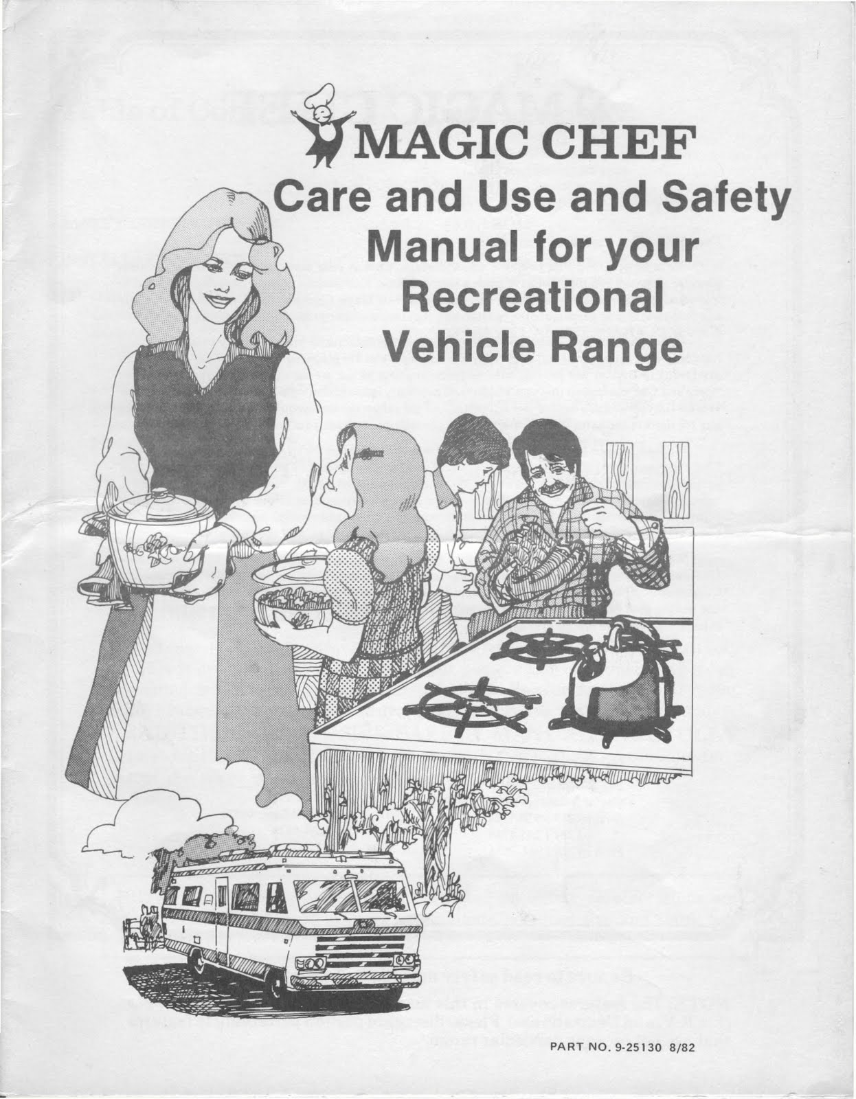 1983 Fleetwood Pace Arrow Owners Manuals: Magic Chef RV stove manual